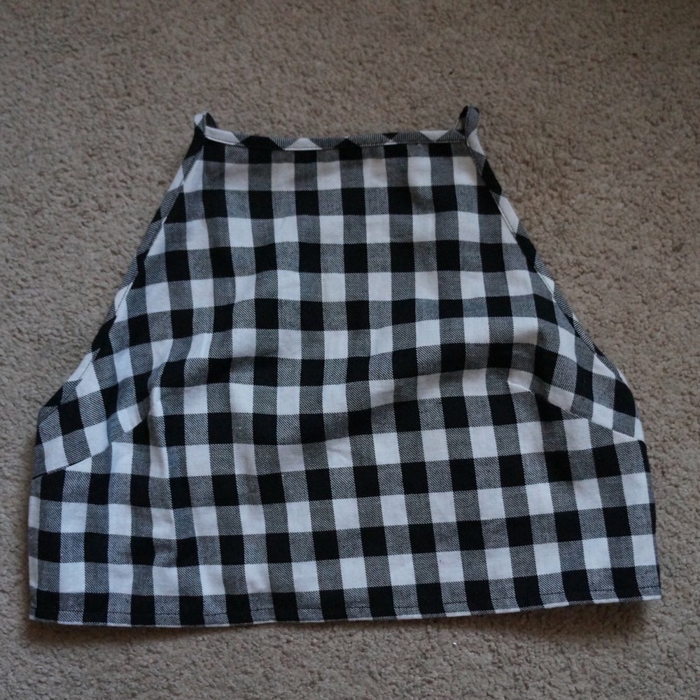 Checkered Crop Top